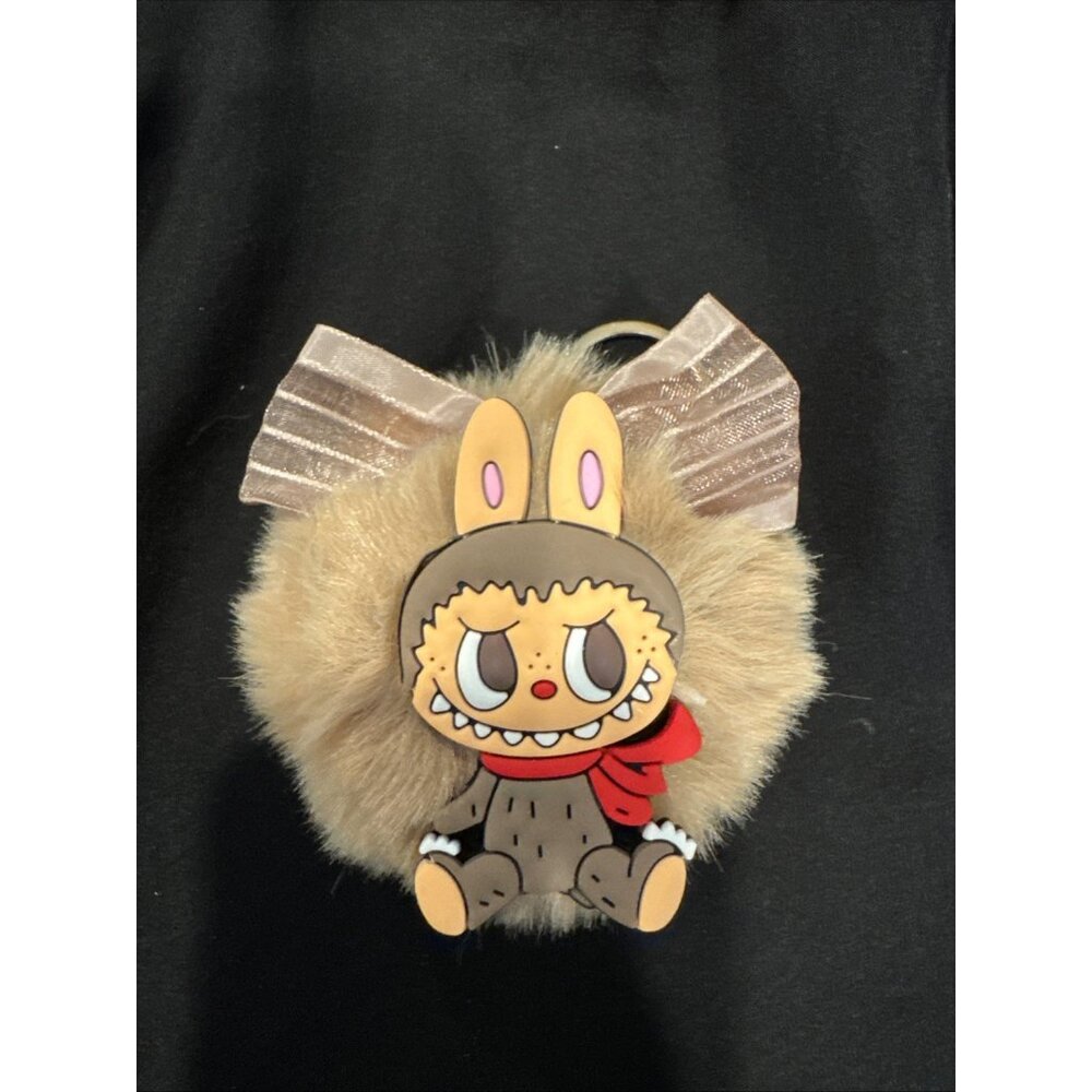 Cute Pom-Pom labu Furry Monster Keychain Bag Charm NEW
